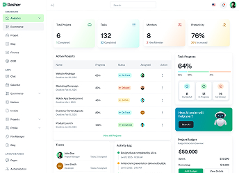 LightERP dashboard